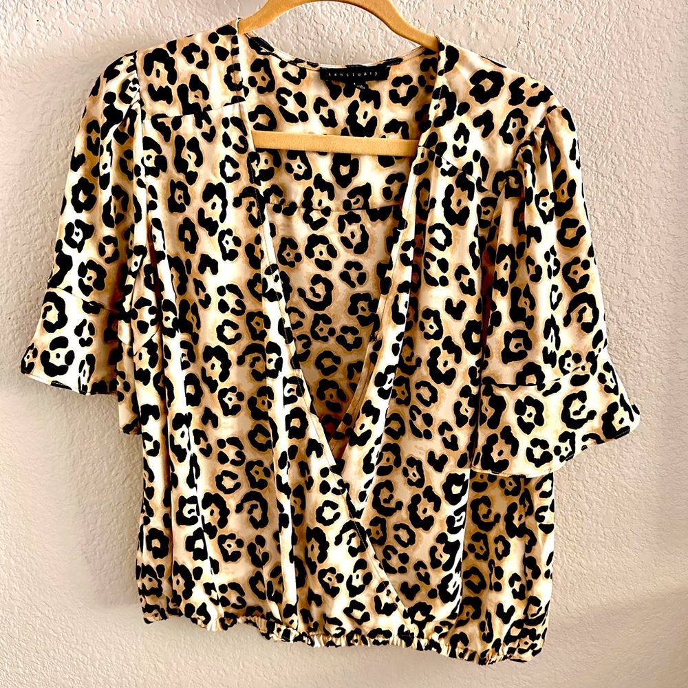 Animal print top